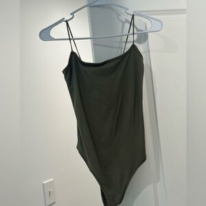 Abercrombie & Fitch Olive Green Bodysuit